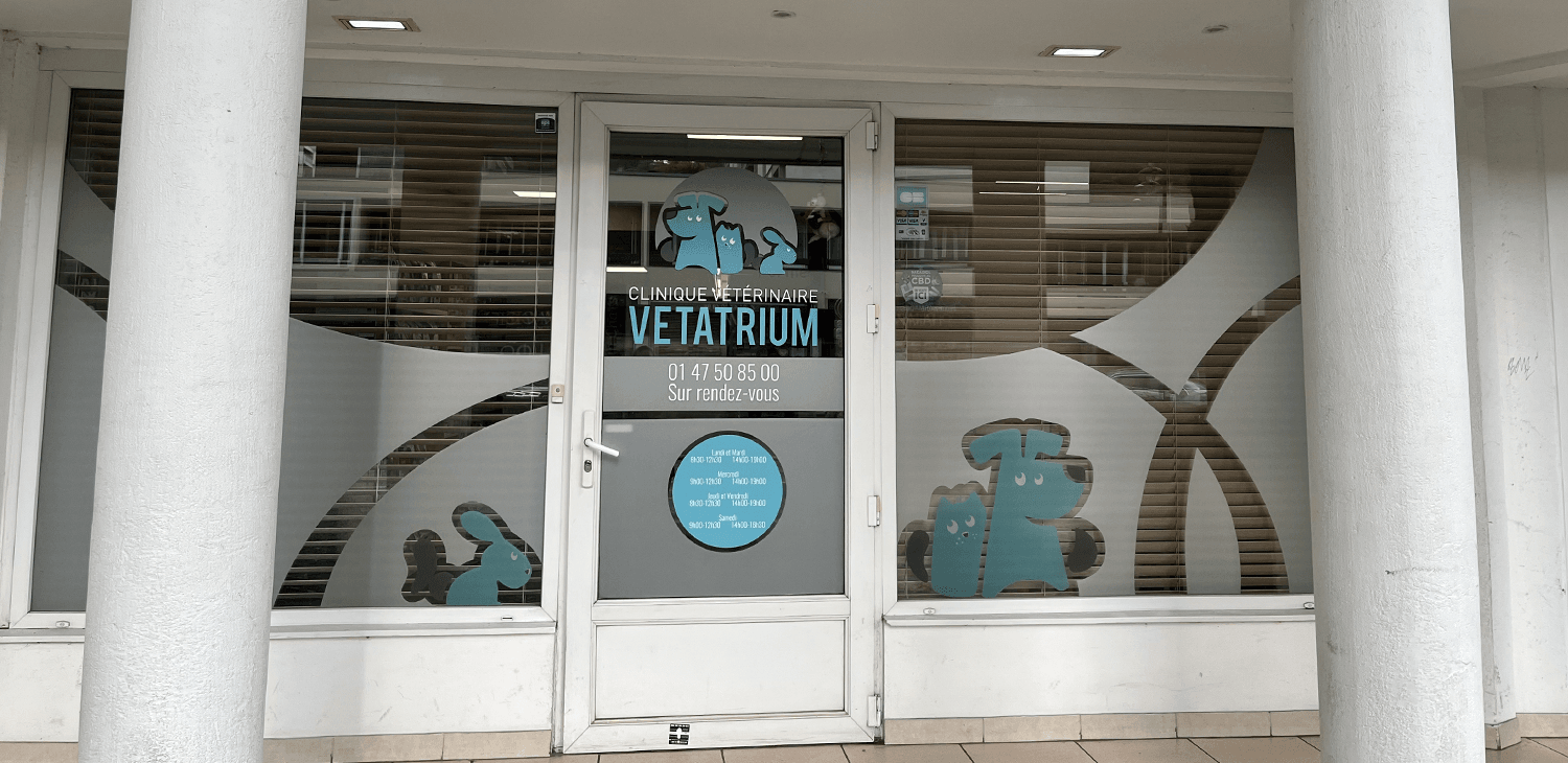 Entrée de la clinique vétérinaire Vétatrium